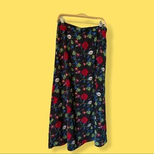 Vintage floral maxi skirt